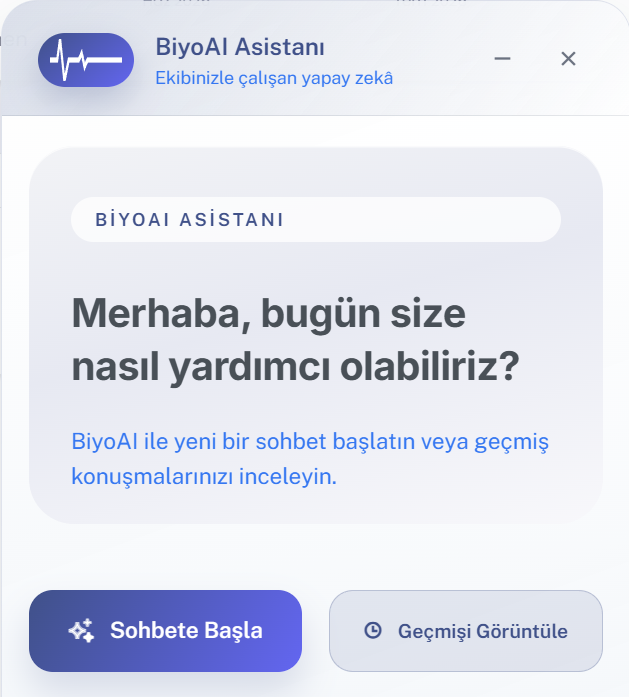 BiyoAI – Yapay Zekâ Destekli Biyomedikal Asistan